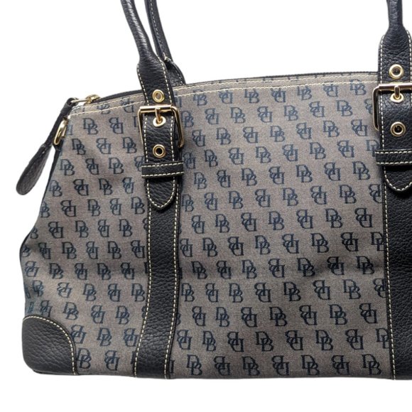 Dooney & Bourke Vintage Classic Signature Satchel Handbag with Accessories - Picture 2 of 8